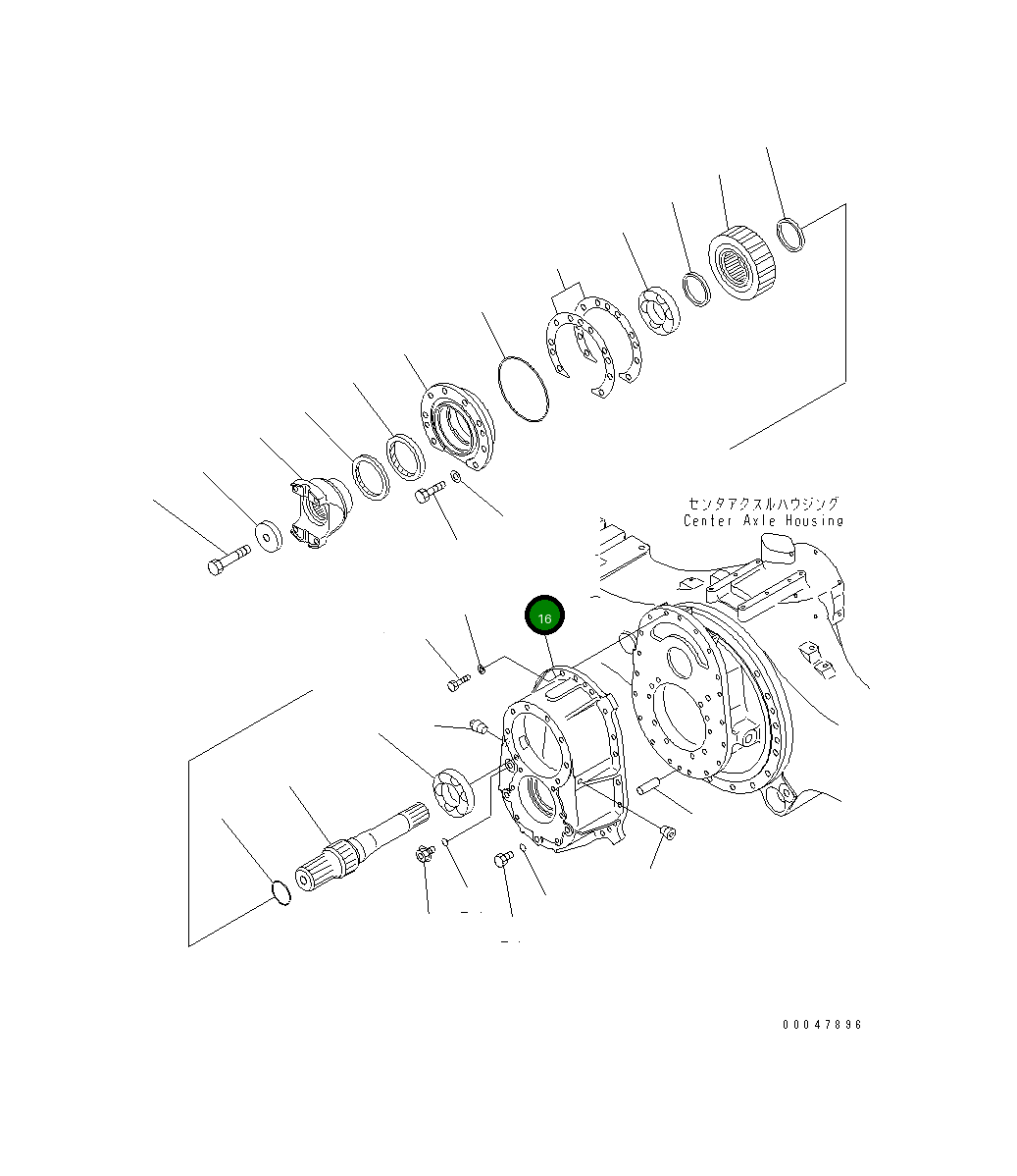 Корпус 56D-23-16631 Komatsu