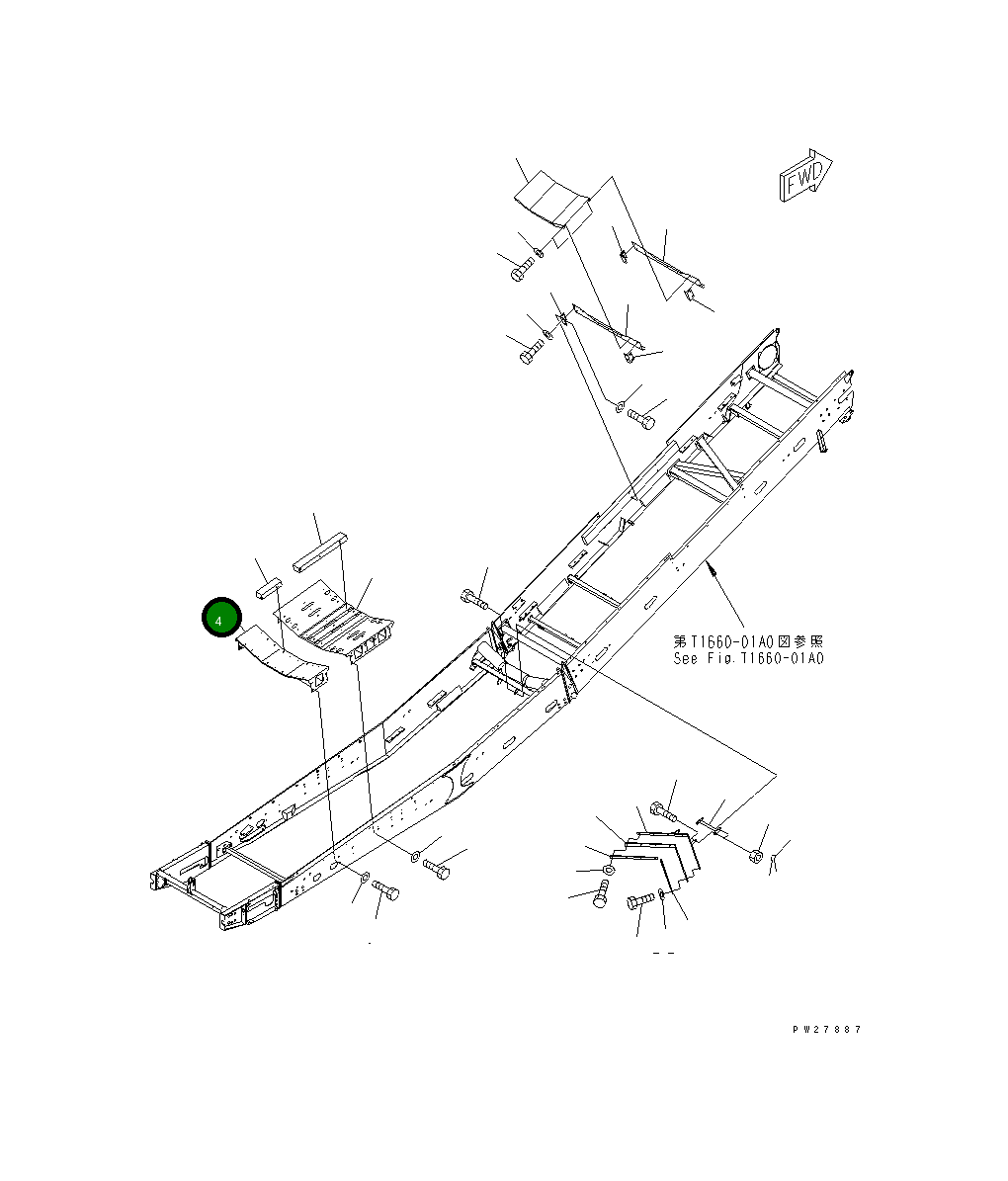 Кронштейн 8295-75-2720 Komatsu