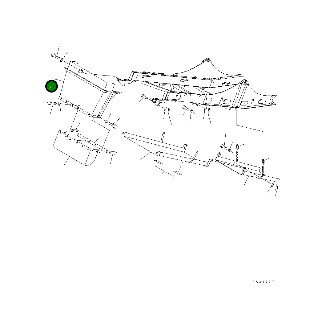 Кронштейн 8298-75-1640 Komatsu