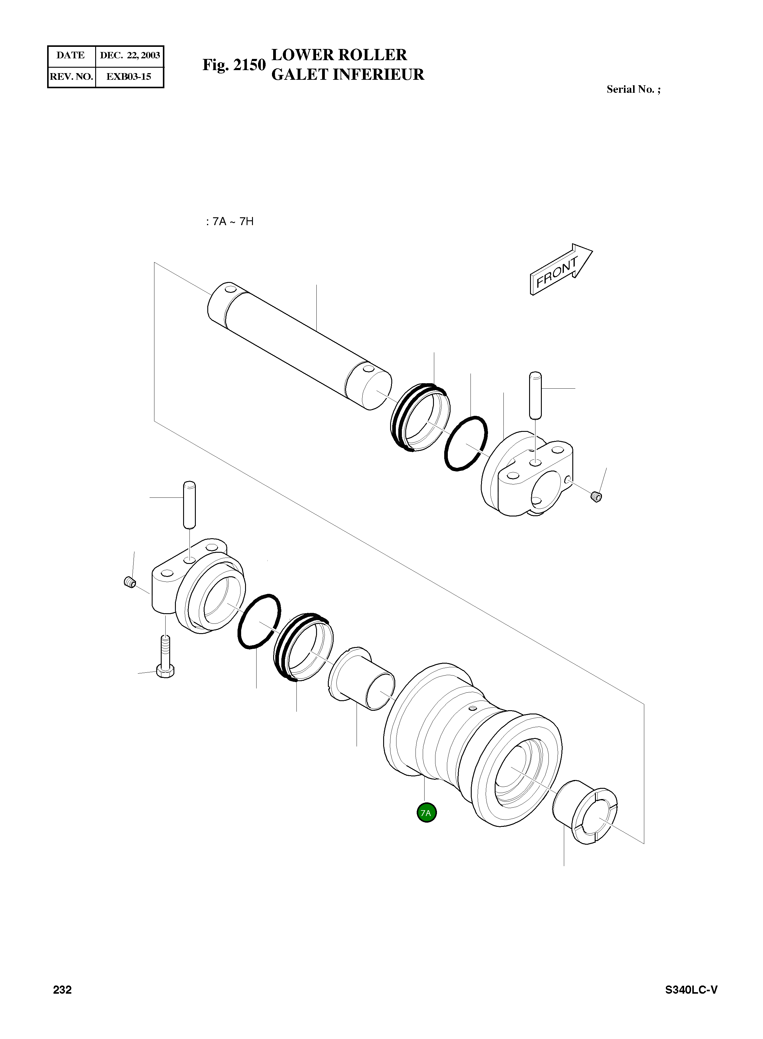 Корпус, в сборе 2270-6115A Komatsu