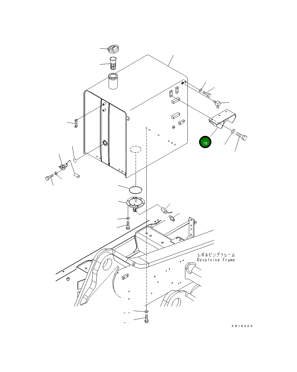 Кронштейн 21M-54-12691 Komatsu