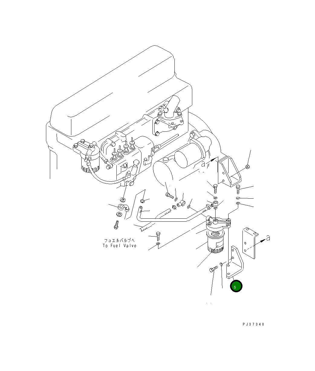 Кронштейн 6961-93-9510 Komatsu