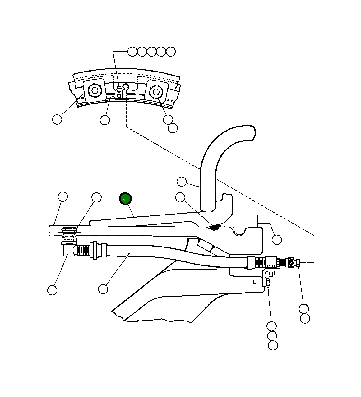 Лента посадочного борта 57" AK8010 Komatsu