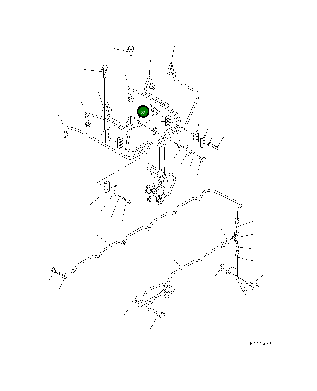 Кронштейн 6734-71-5760 Komatsu