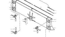 Левый концевой резец режущей кромки — стандартный 646 261 C1 Komatsu