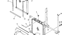 Радиатор 208-03-51110 Komatsu