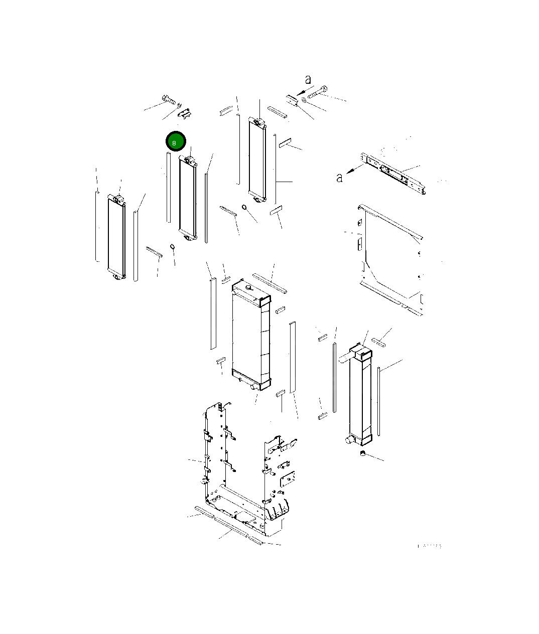 Кронштейн 419-03-52480 Komatsu