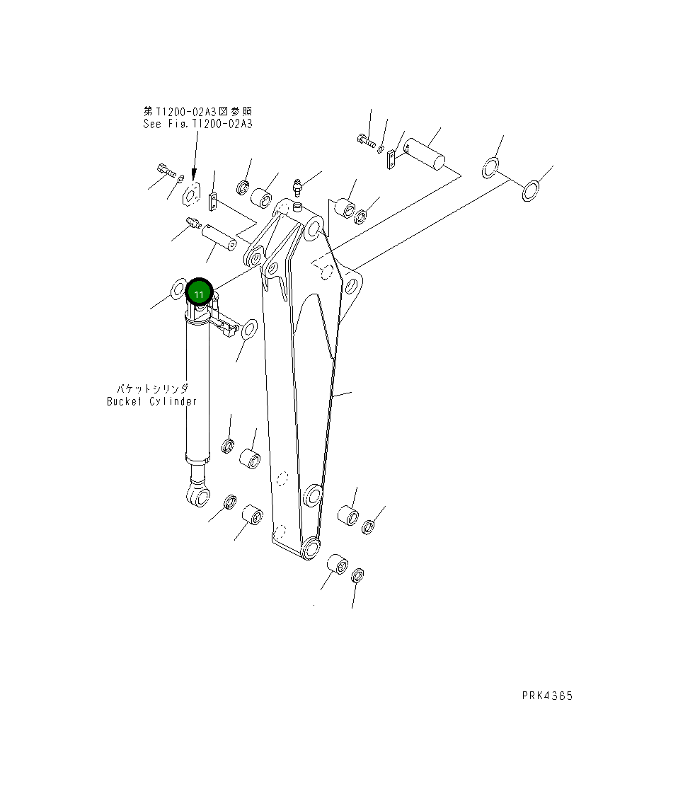 Палец 20U-70-26230 Komatsu