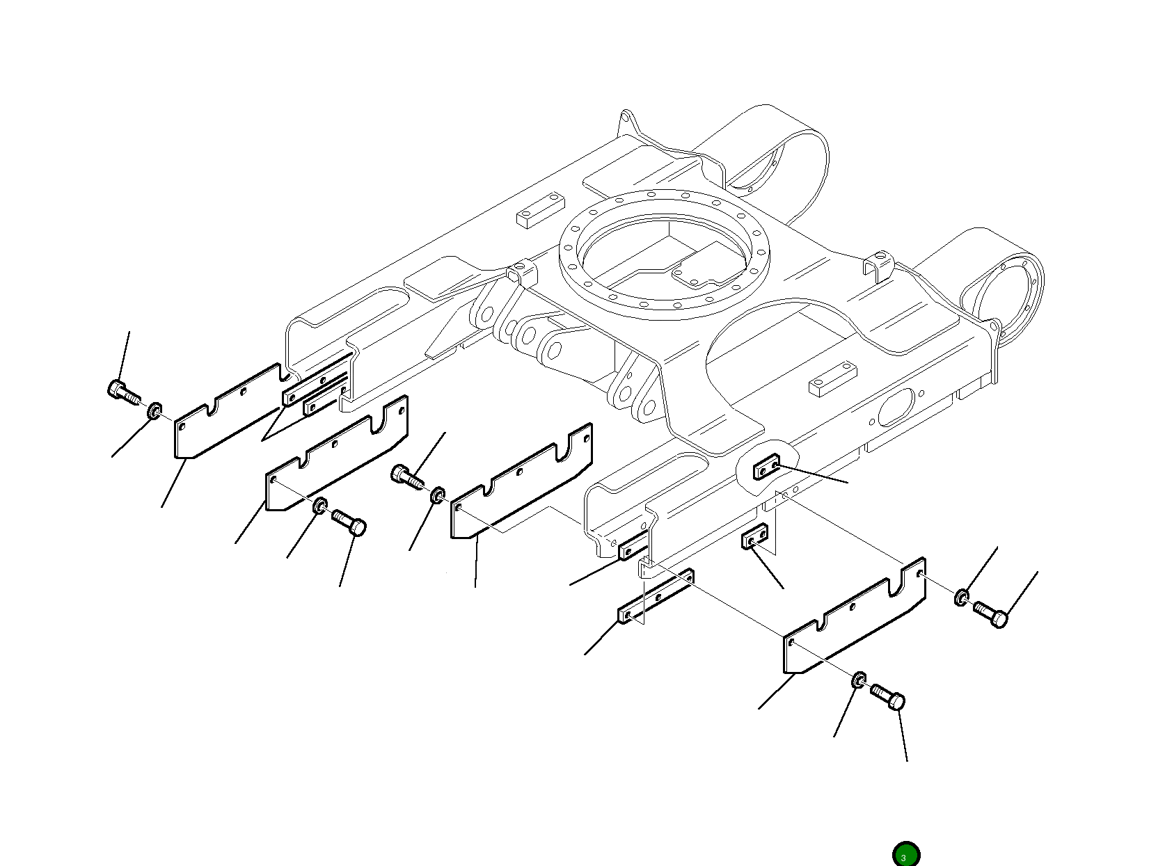 Крепёжная пластина 3F0530604 Komatsu