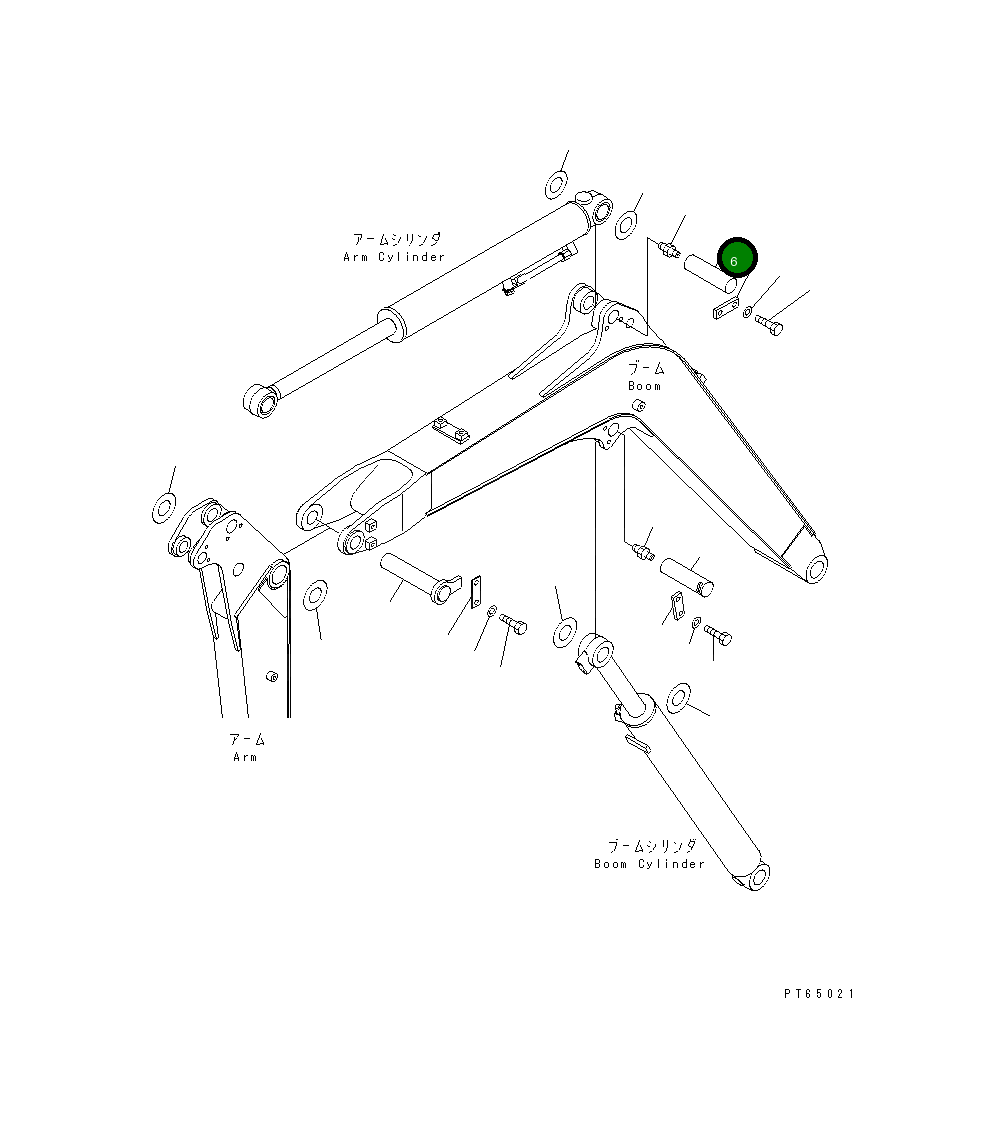 Палец 22K-70-11160 Komatsu