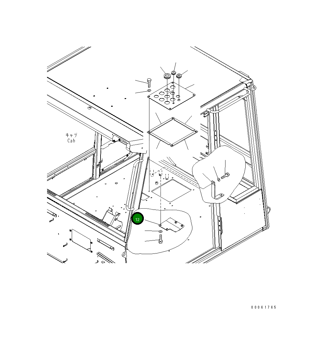 Кронштейн 56B-06-26250 Komatsu