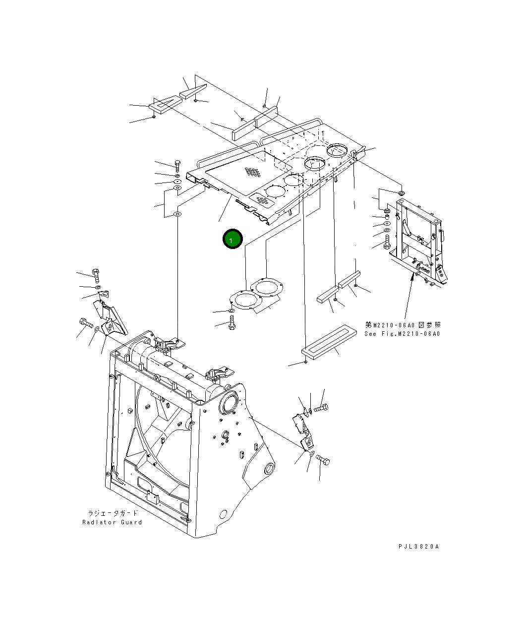 Капот 198-54-56940 Komatsu
