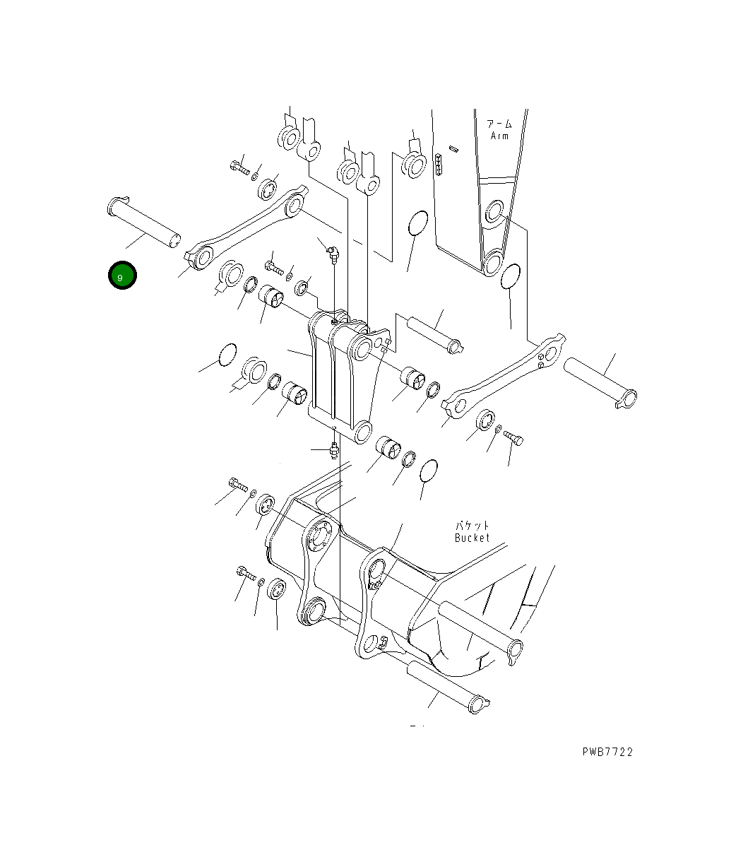 Палец 21N-70-33130 Komatsu