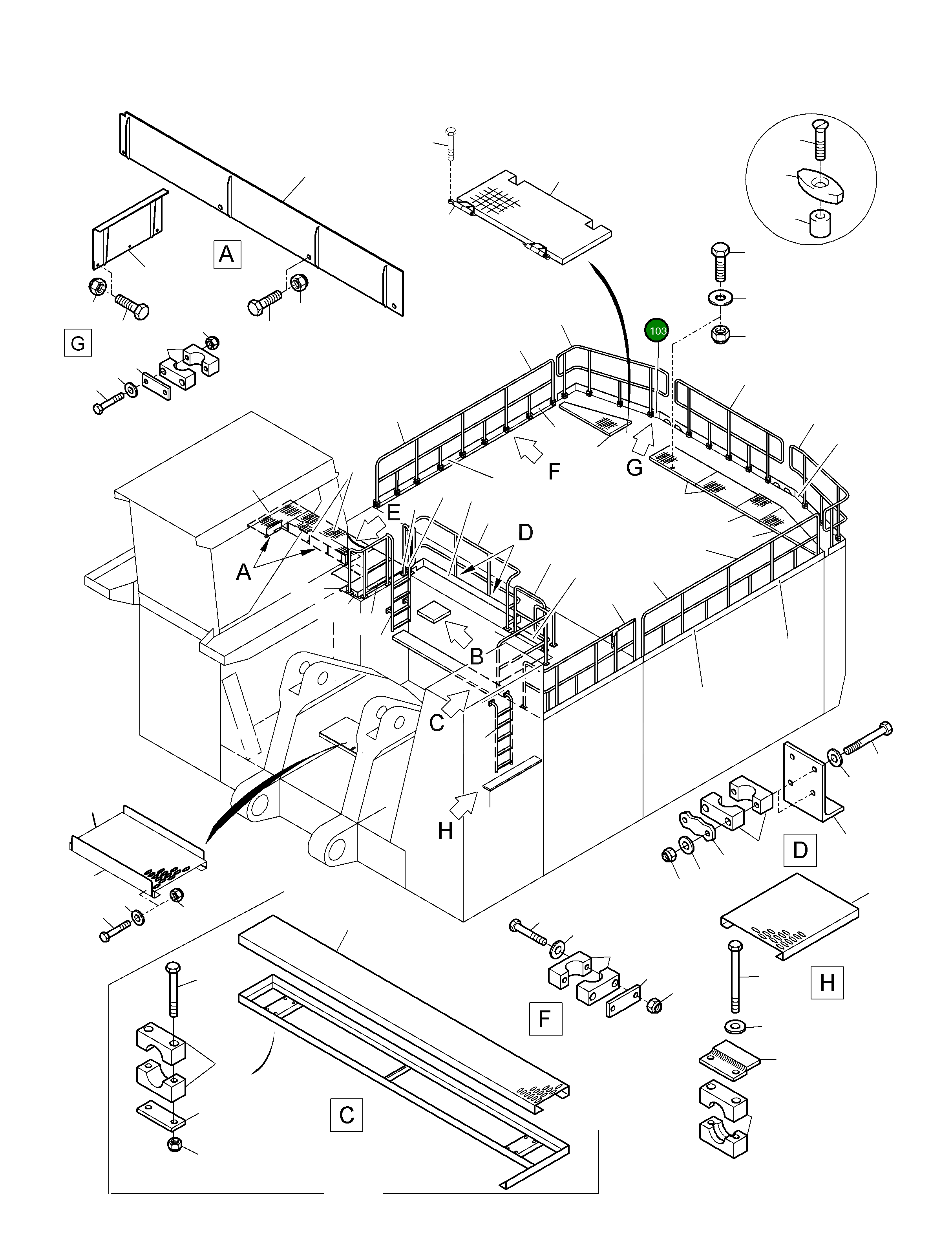 Опорная плита 947 561 40 Komatsu