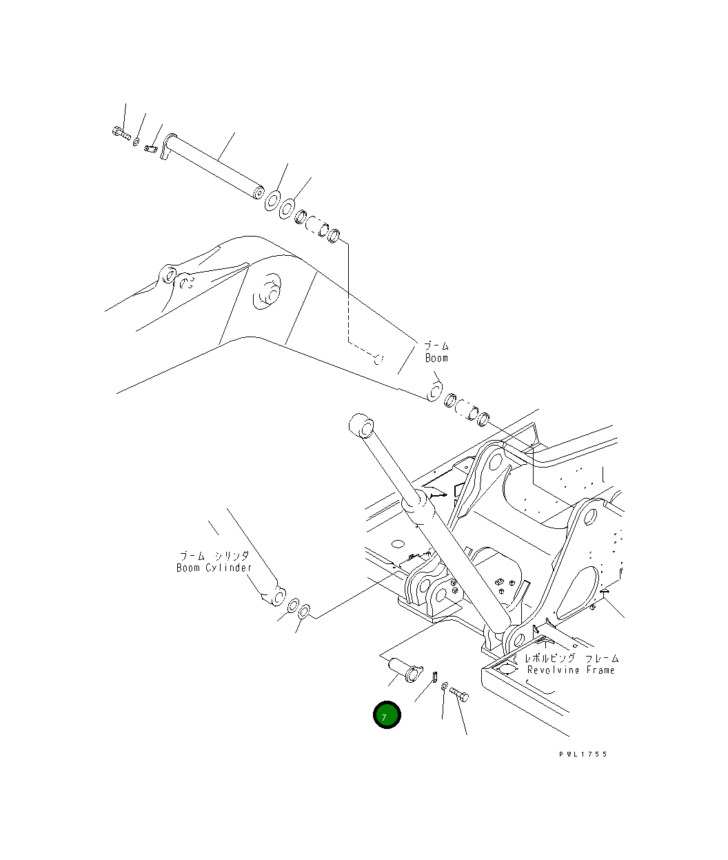 Палец 21M-70-11330 Komatsu