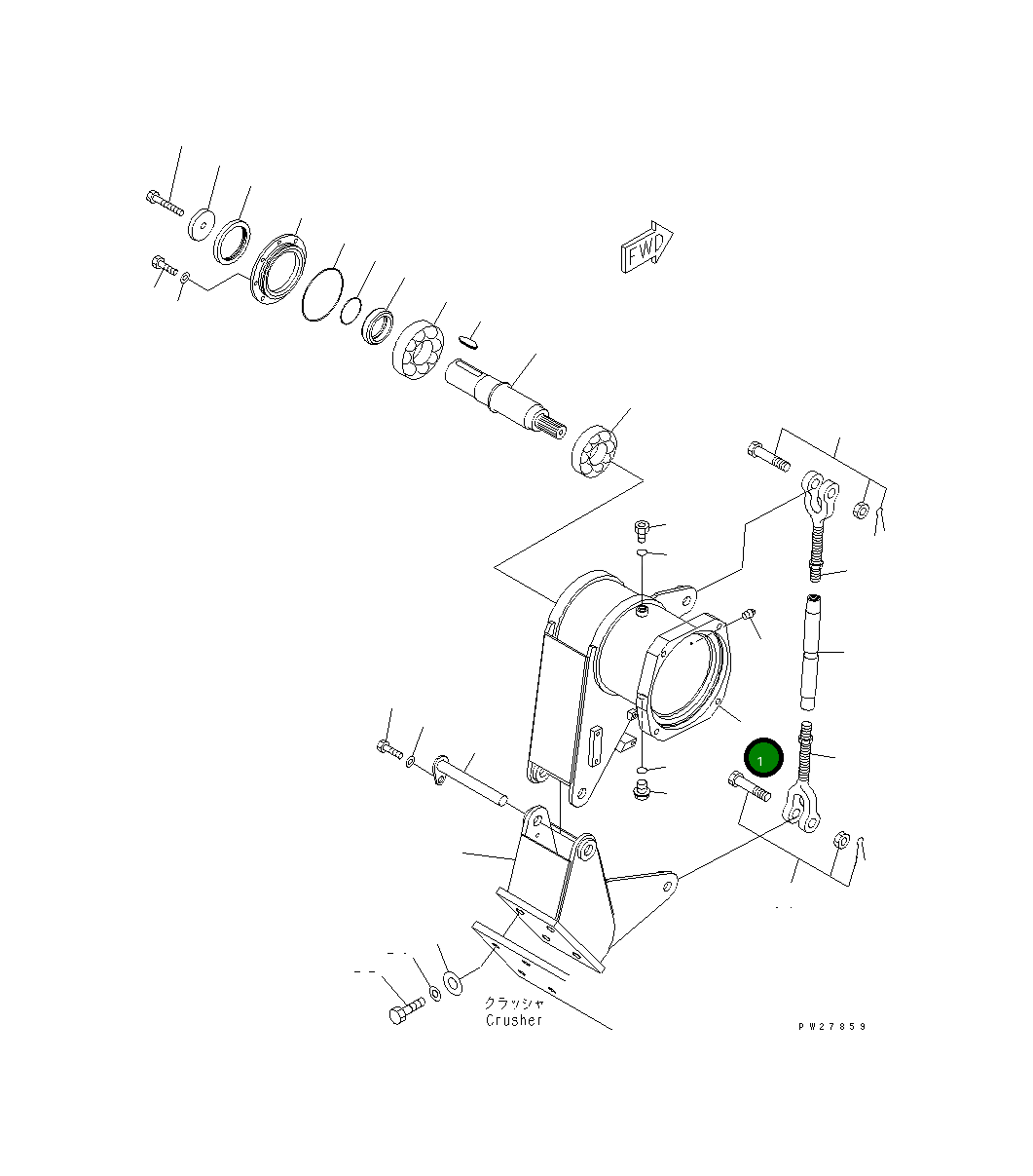 Кронштейн 8295-70-1111 Komatsu