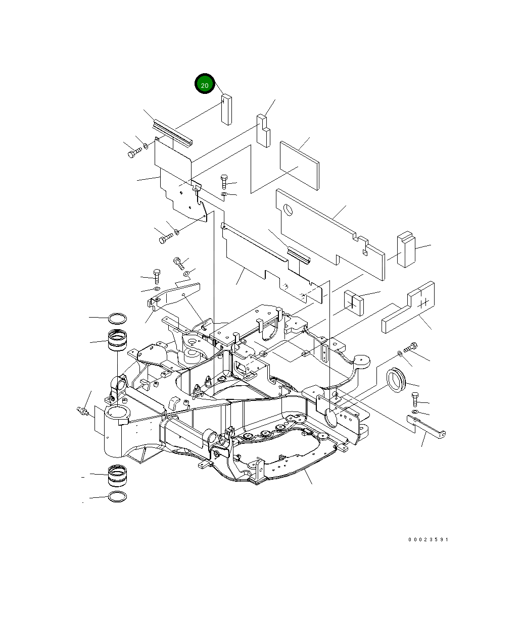 Лист 22K-46-21440 Komatsu