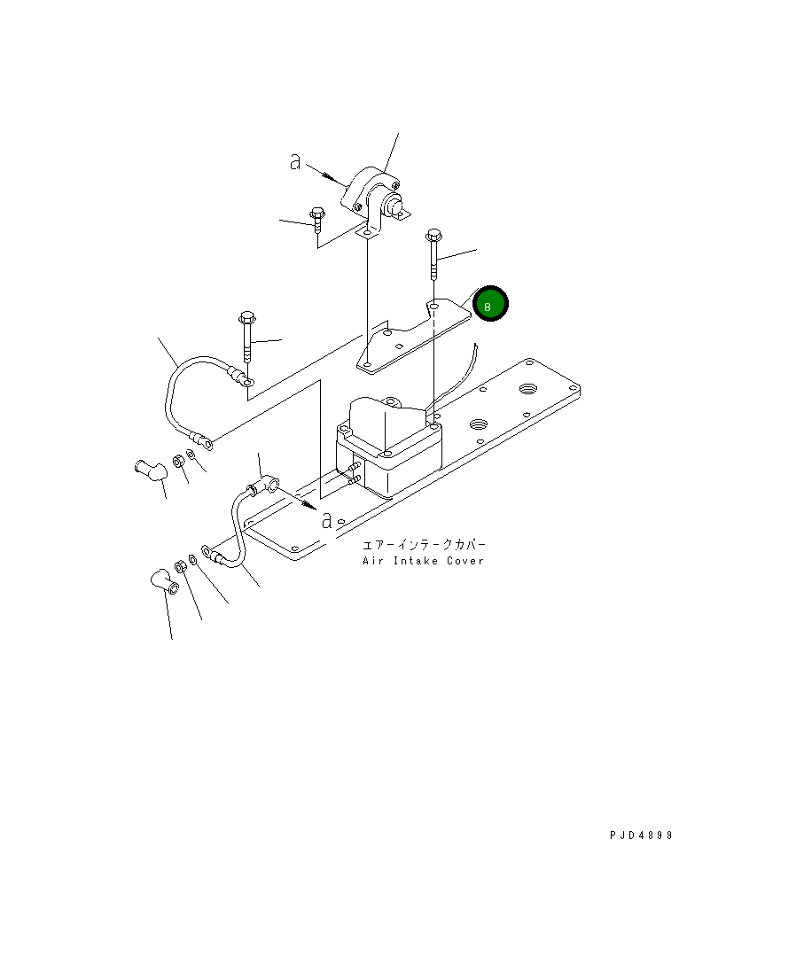 Кронштейн 124-01-51825 Komatsu