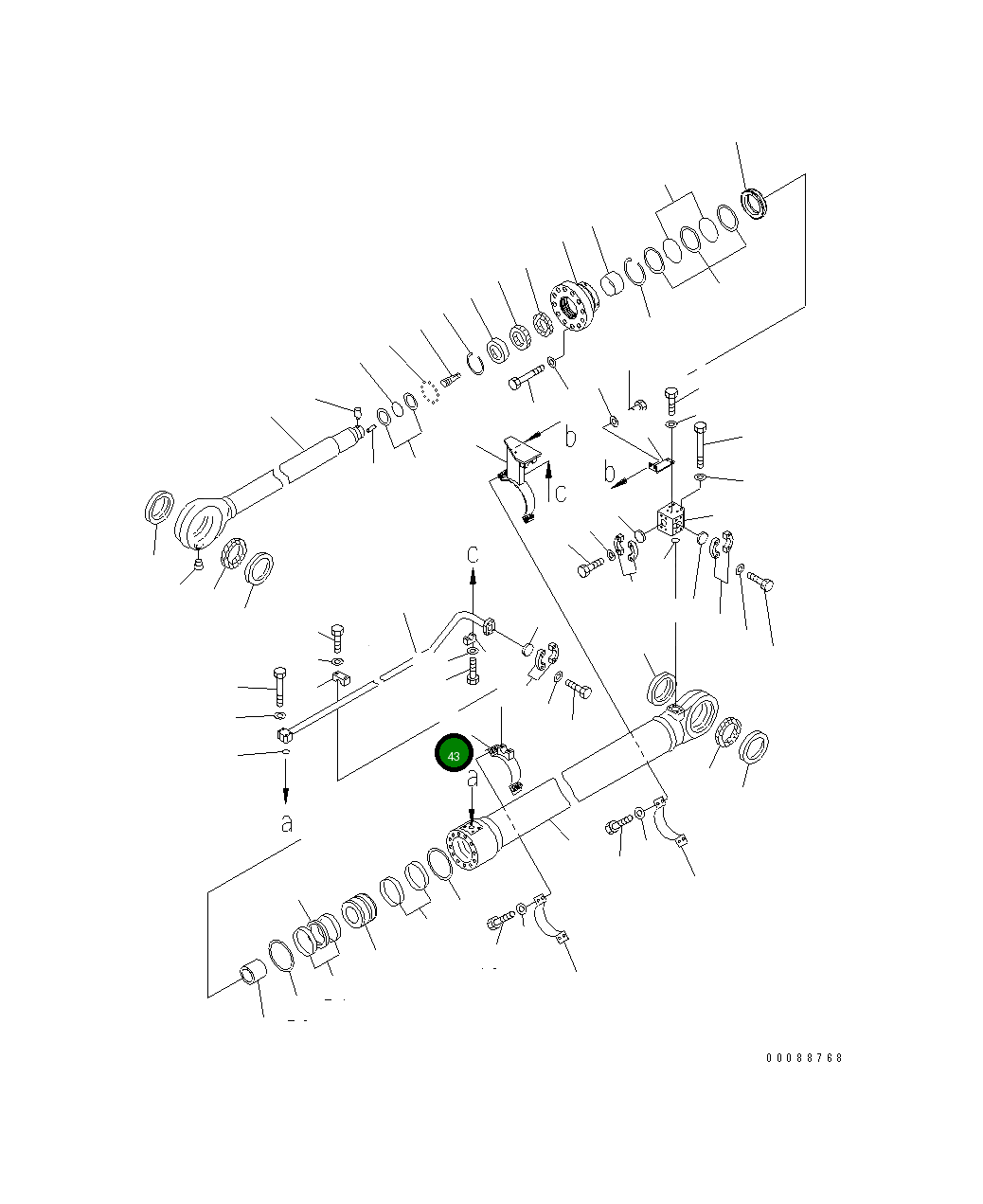 Кронштейн 707-88-28660 Komatsu