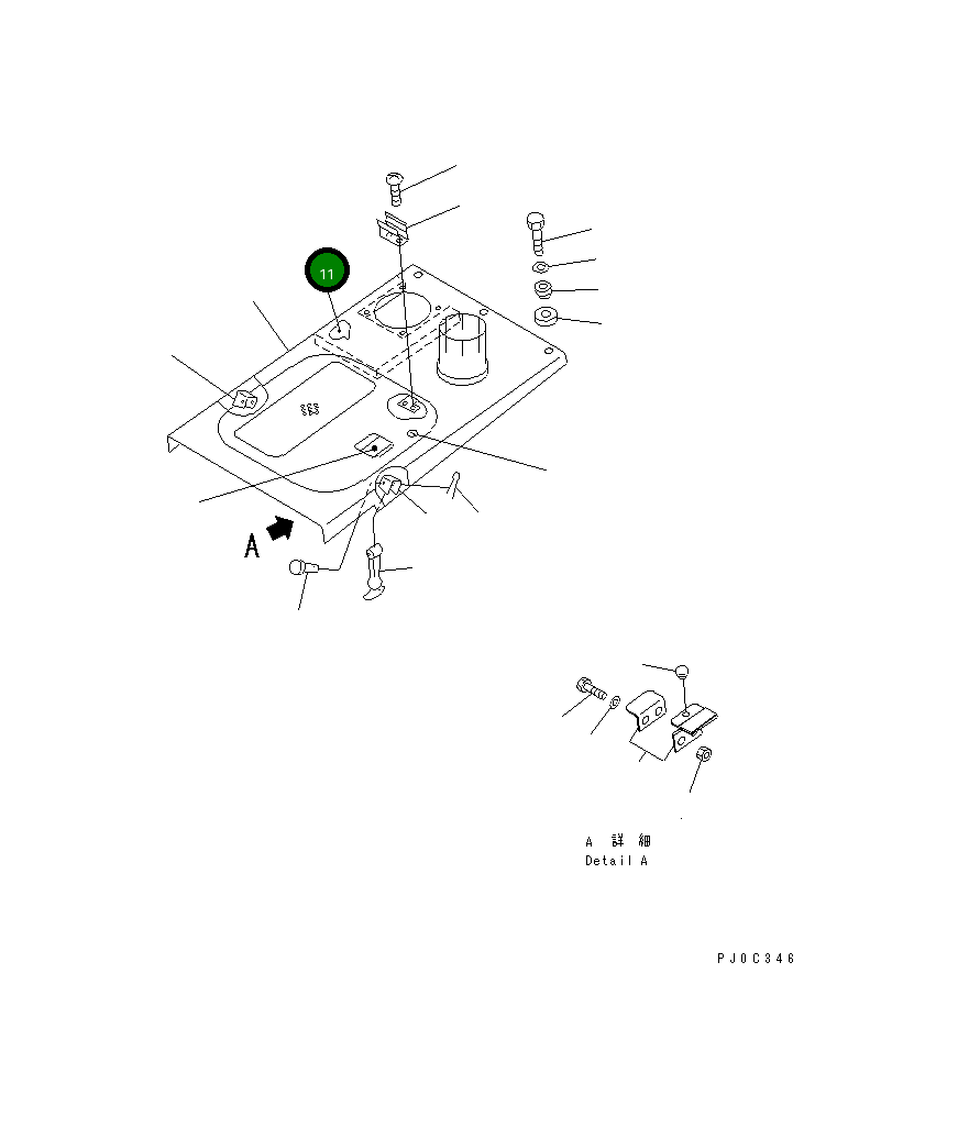 Лист 10G-54-41320 Komatsu