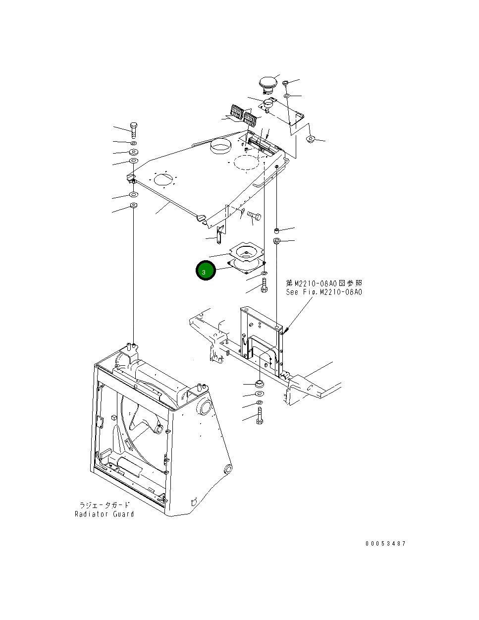 Лист 17M-54-42170 Komatsu