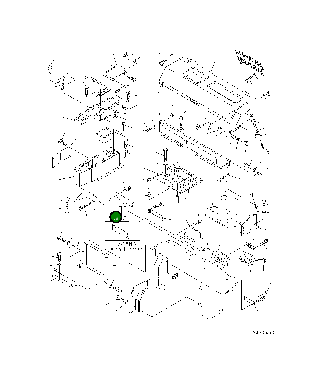 Кронштейн 569-54-63290 Komatsu