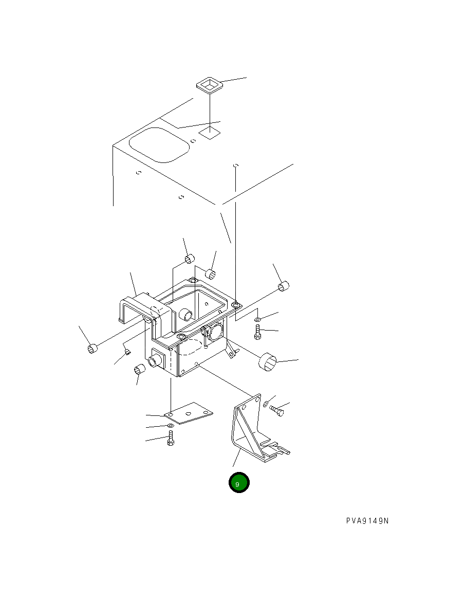 Кронштейн 134-43-38380 Komatsu