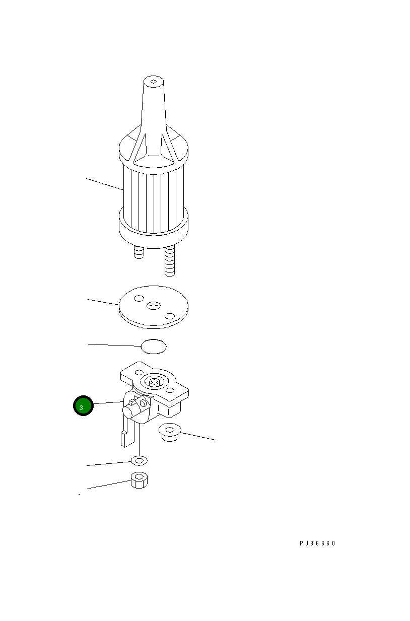 Кран YM114250-55300 Komatsu