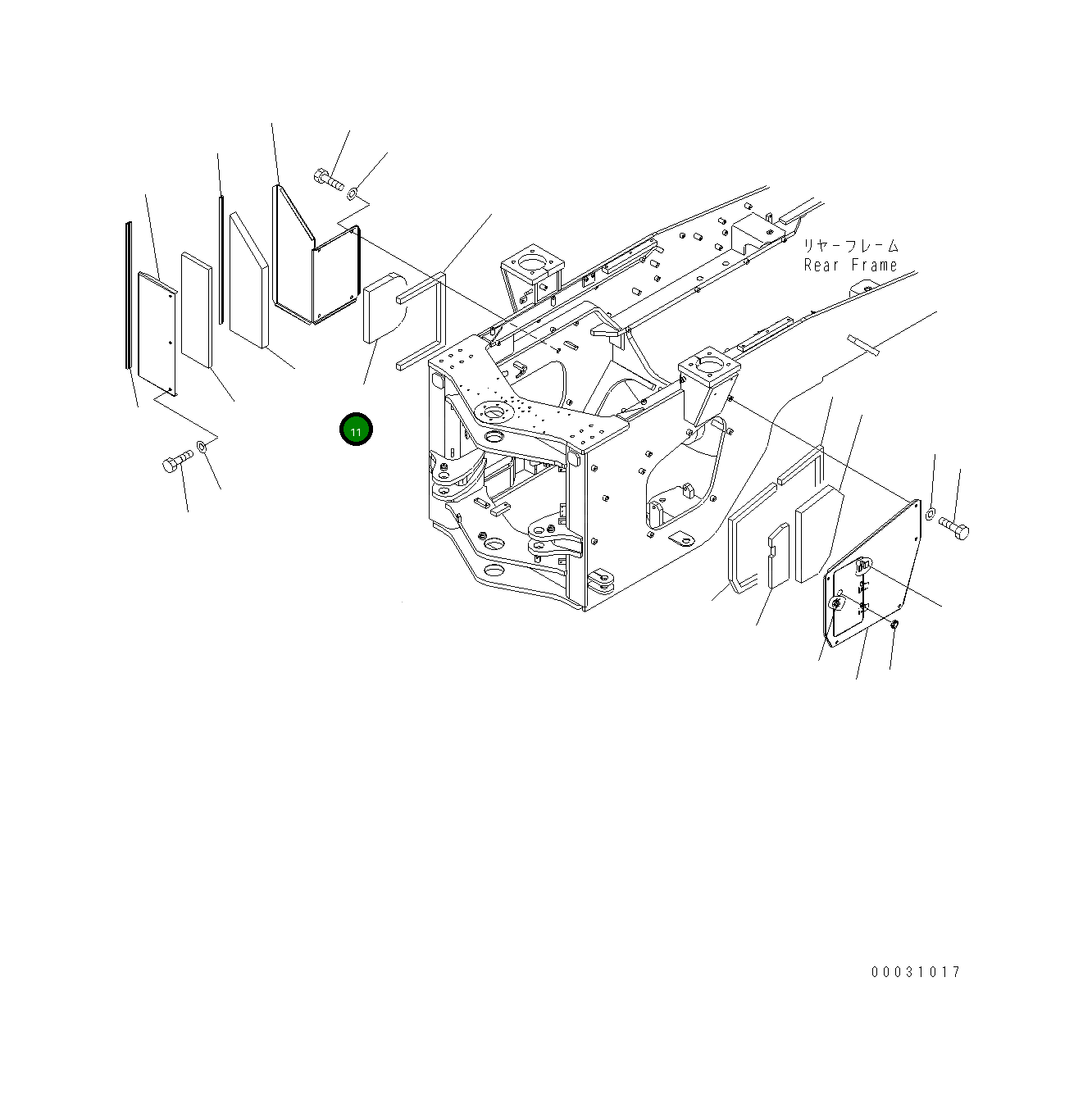 Лист 423-46-34430 Komatsu