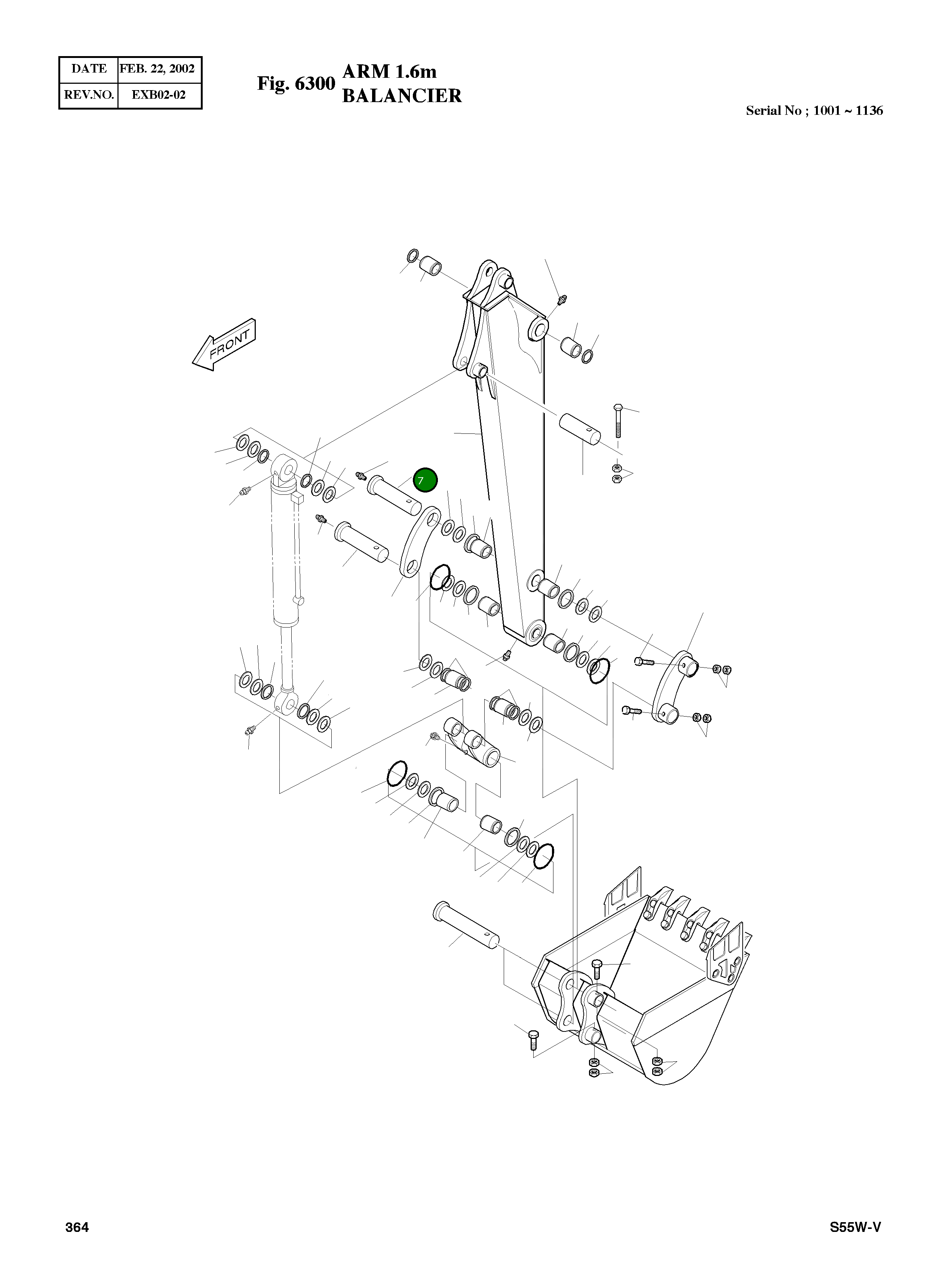 Палец 2123-1730 Komatsu