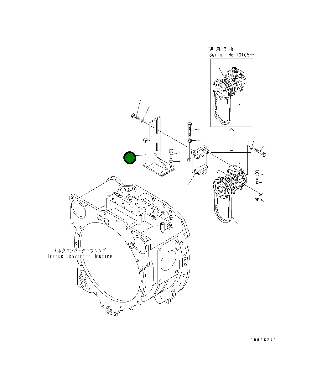 Кронштейн 19M-911-2110 Komatsu