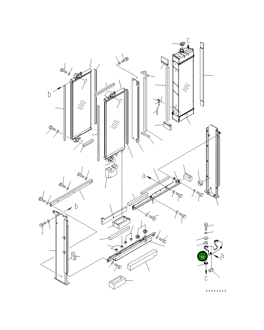 Кронштейн 21K-03-71960 Komatsu