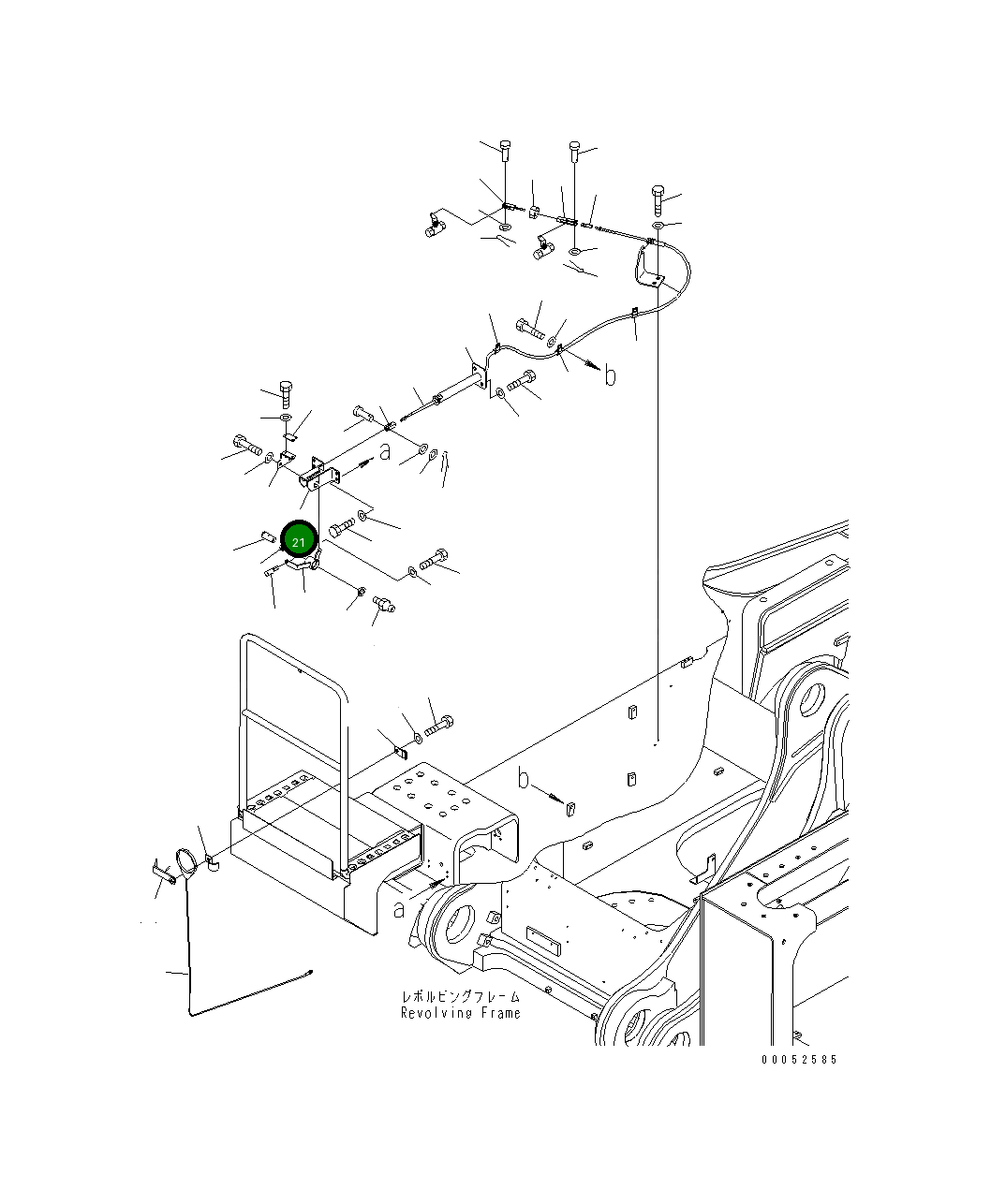 Кронштейн 21T-54-33382 Komatsu