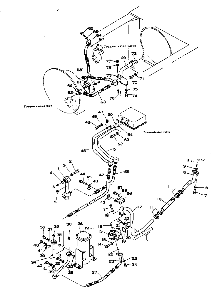 Трубка 196-49-11220 Komatsu