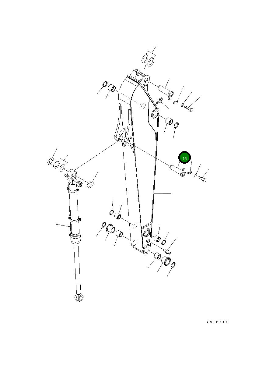 Палец 21K-70-71191 Komatsu