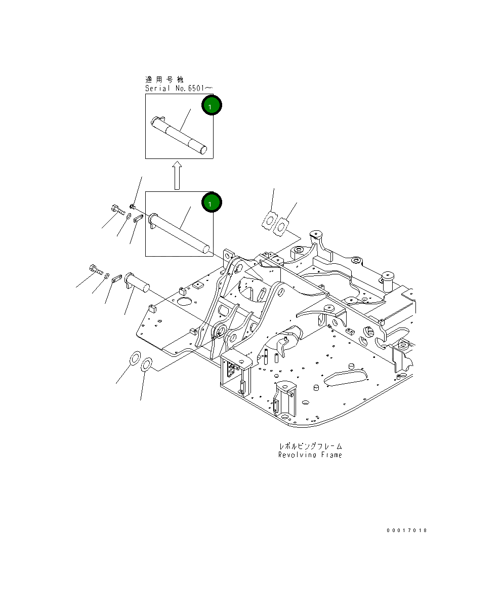 Палец 21W-70-42510 Komatsu
