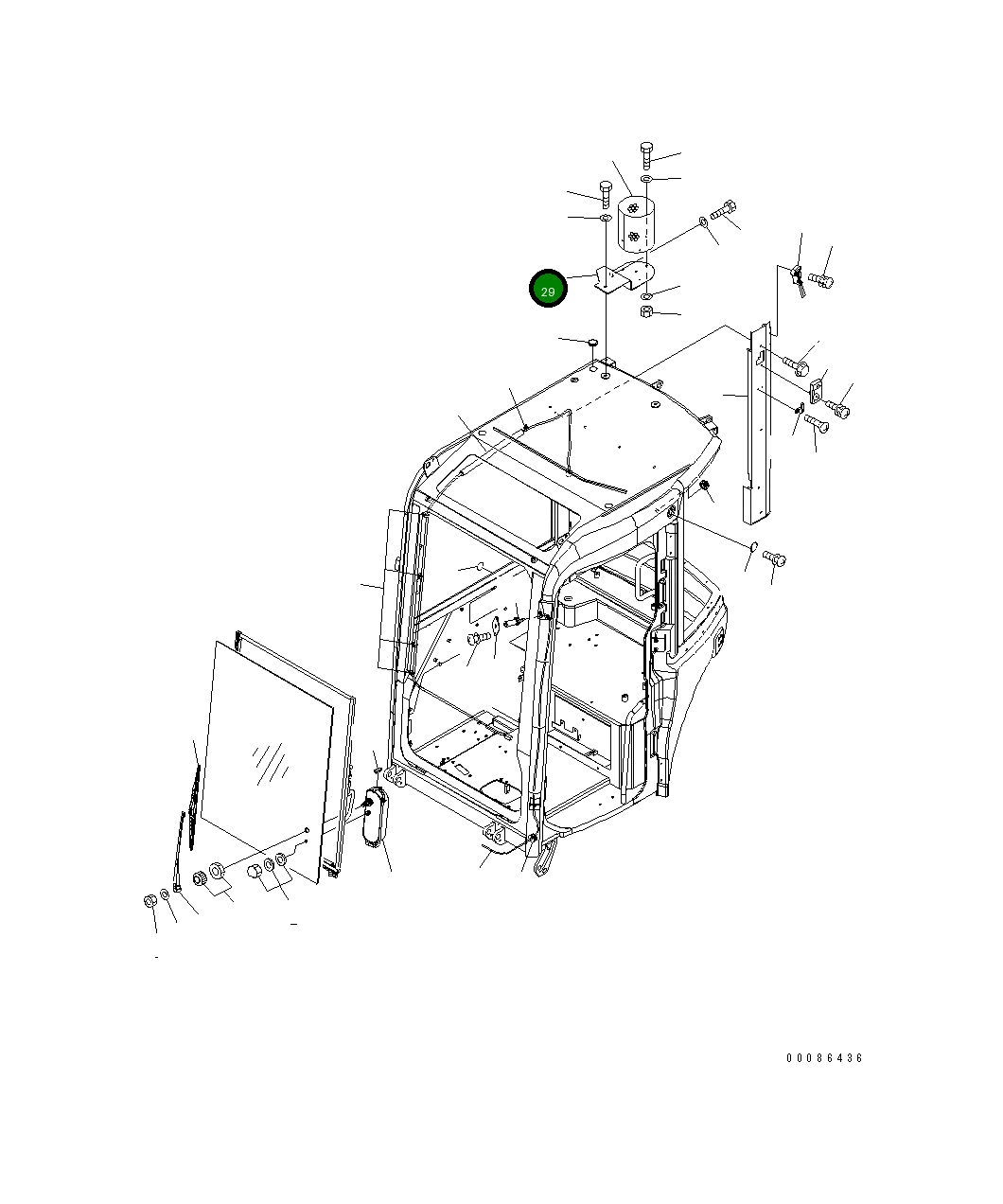 Кронштейн 22L-06-31820 Komatsu
