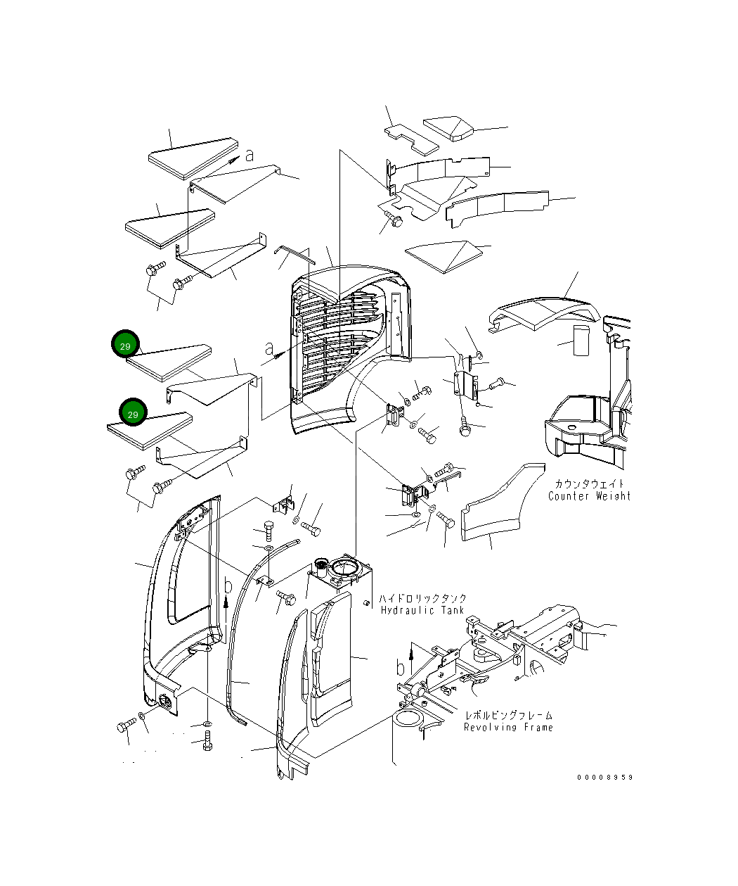 Лист 22L-54-23990 Komatsu
