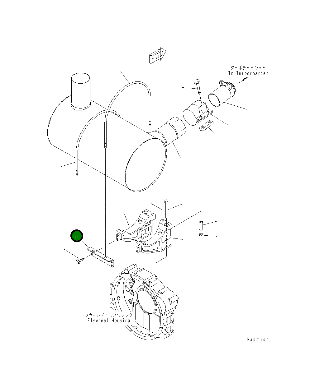 Кронштейн 673-81-15330 Komatsu