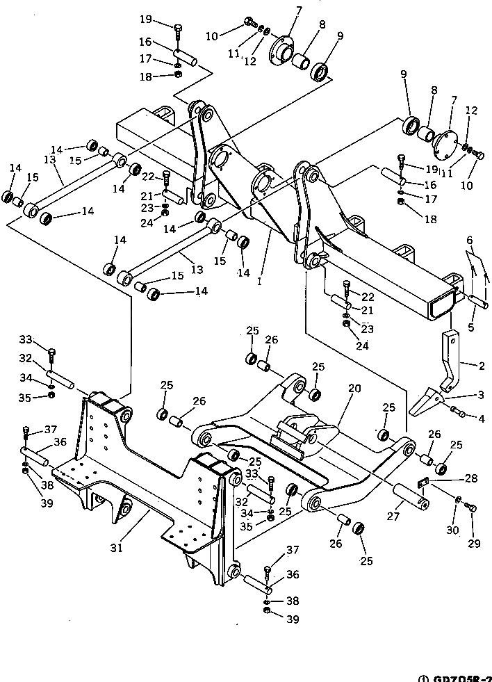 Хвостовик 232-785-1290 Komatsu