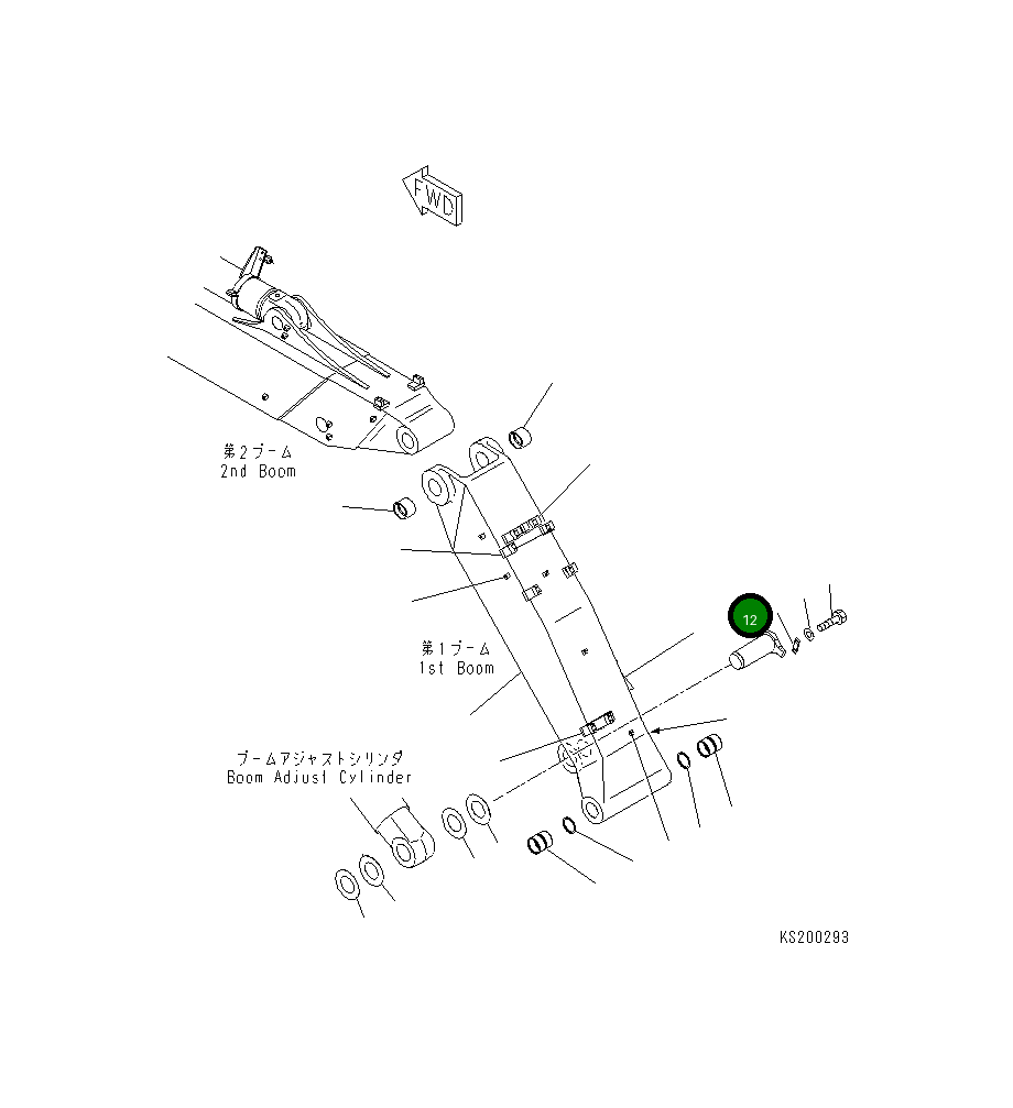 Палец 21K-70-71370 Komatsu