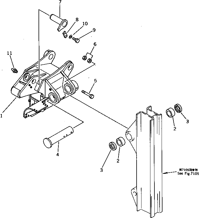 Втулка 208-70-13141 Komatsu