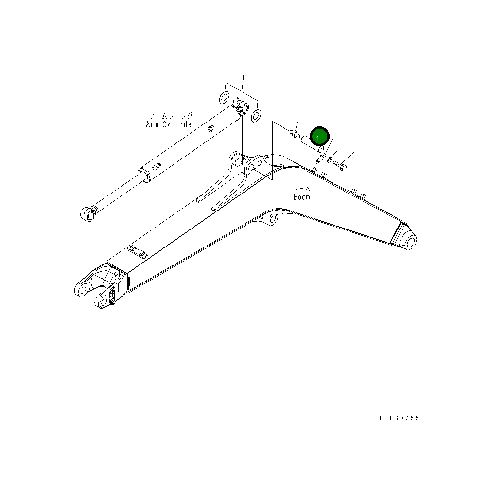 Палец 22F-70-21191 Komatsu