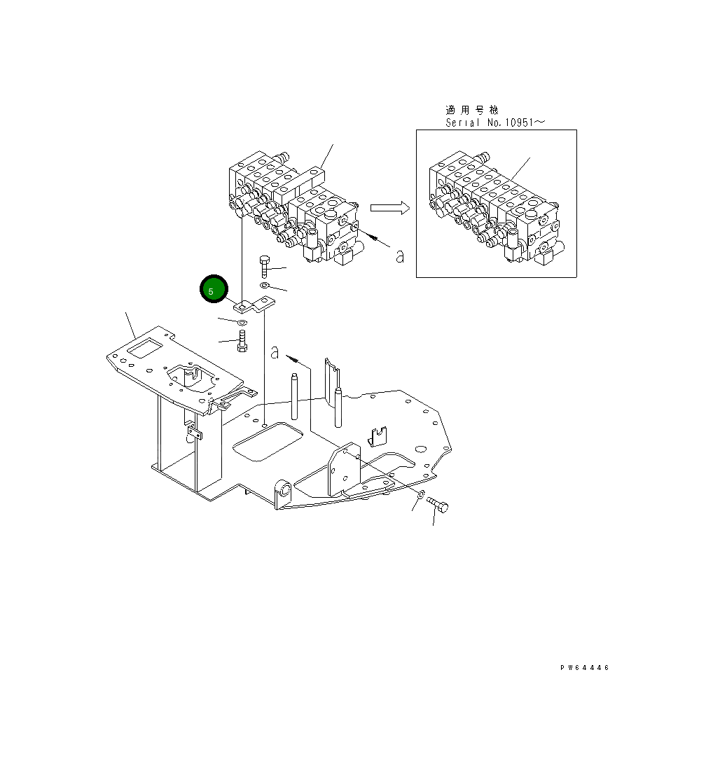 Кронштейн 21U-62-32111 Komatsu