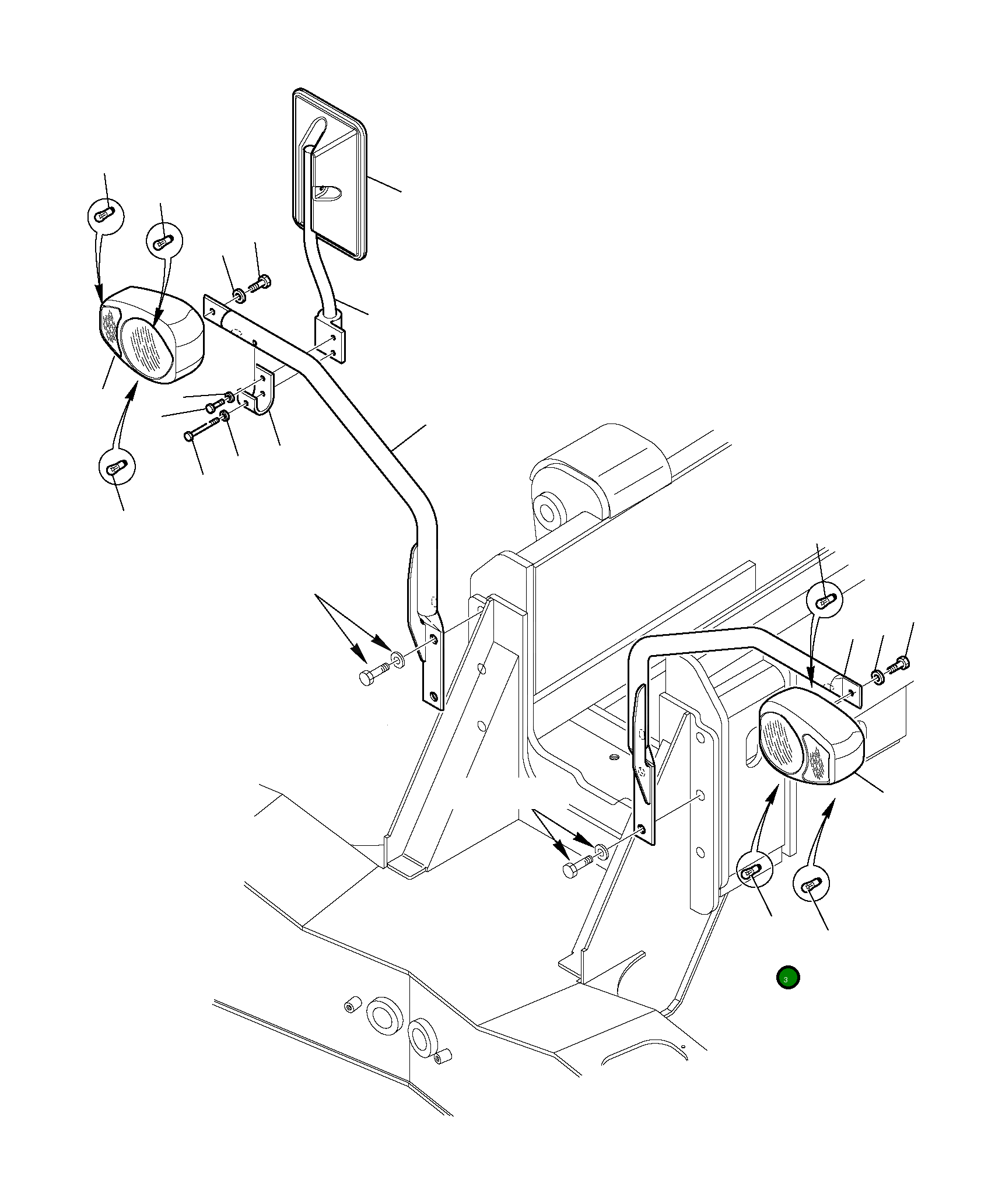 Лампа 21D-06-12280 Komatsu