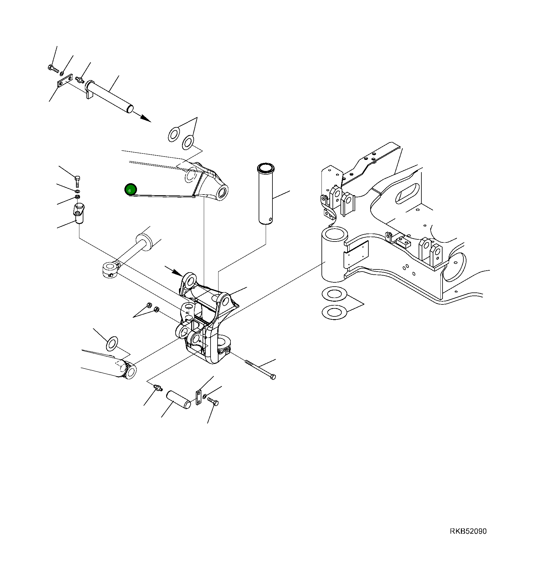 Палец 22J-70-R5430 Komatsu