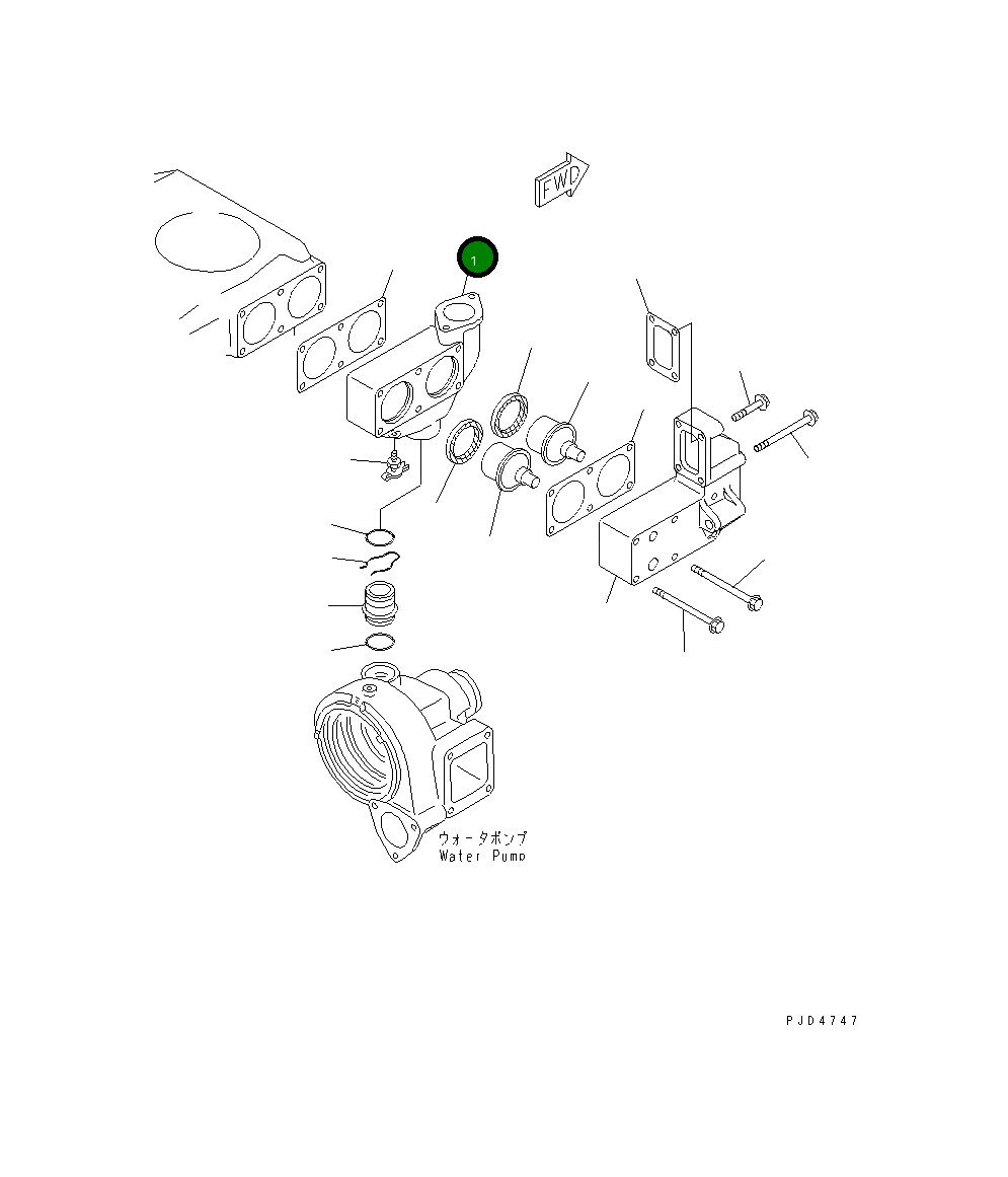 Корпус 6212-66-6410 Komatsu
