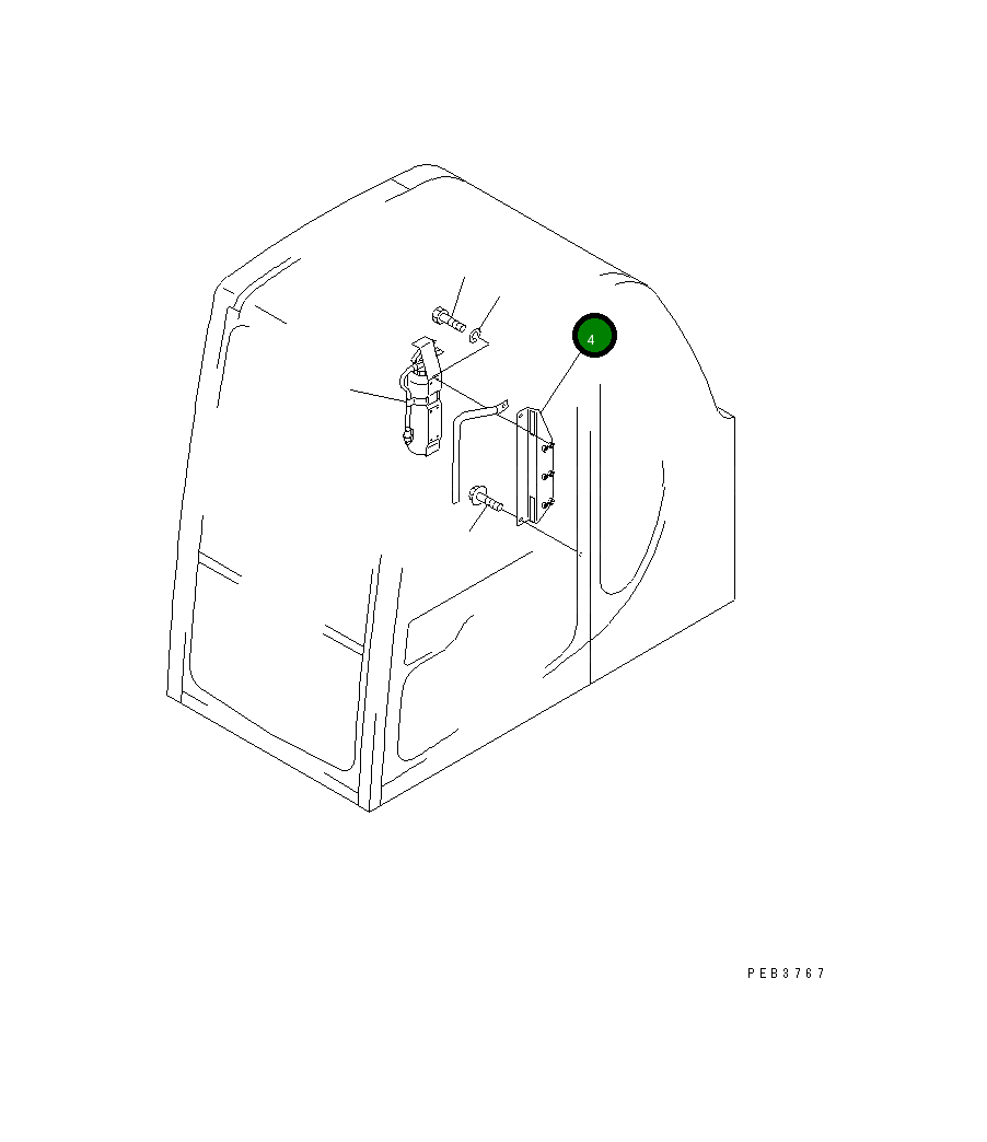 Кронштейн 20Y-54-39920 Komatsu