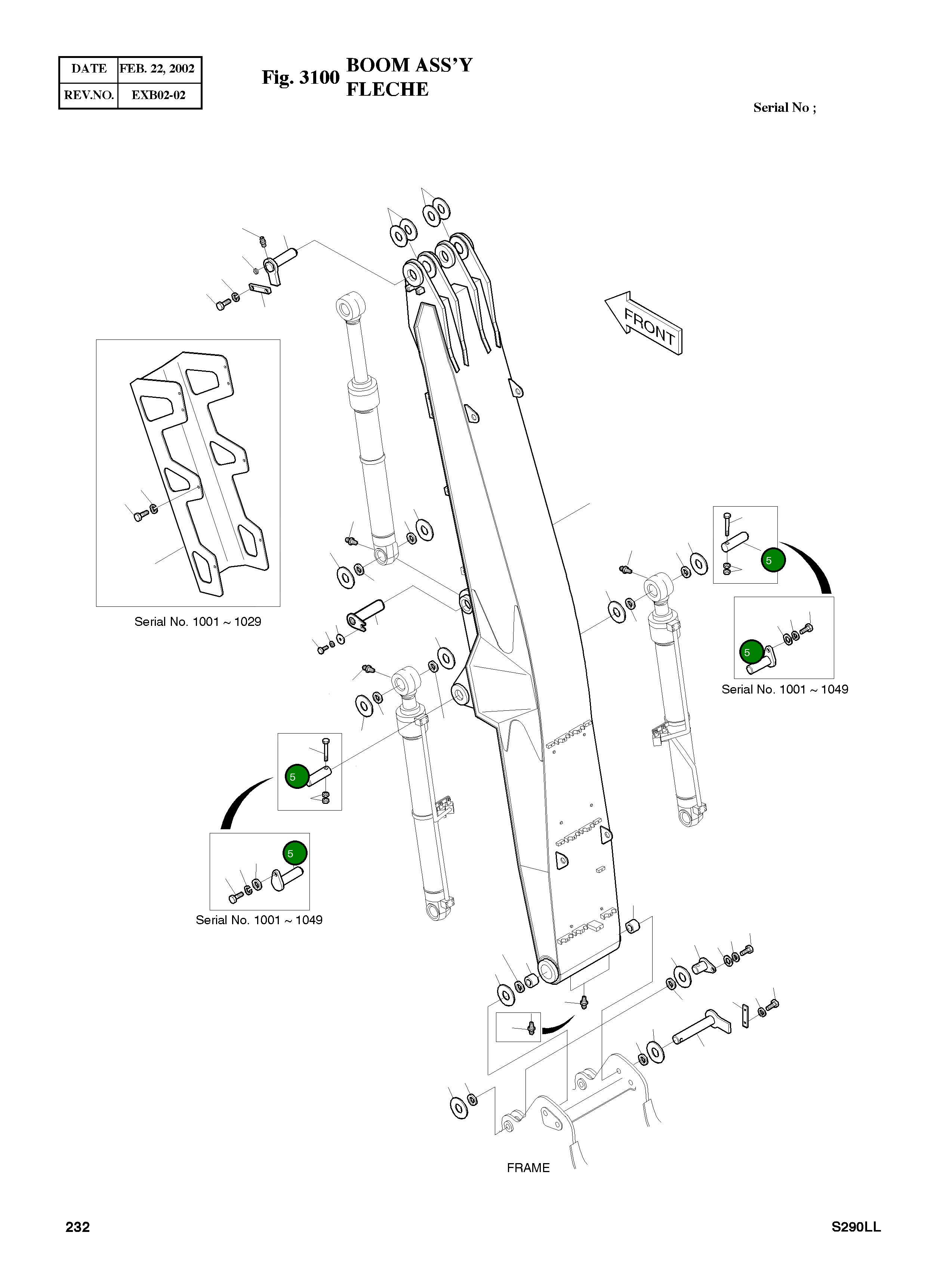 Палец 2123-2438 Komatsu