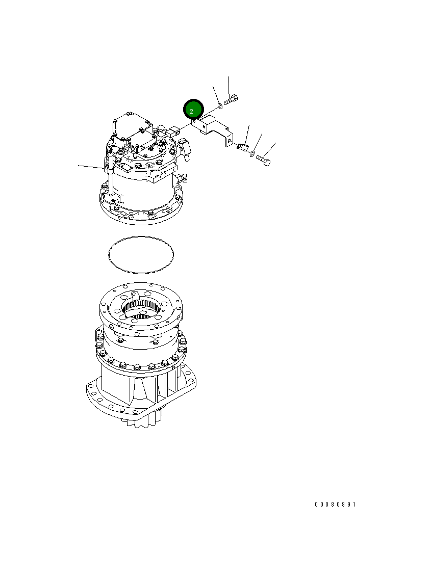 Кронштейн 7875-13-3800 Komatsu